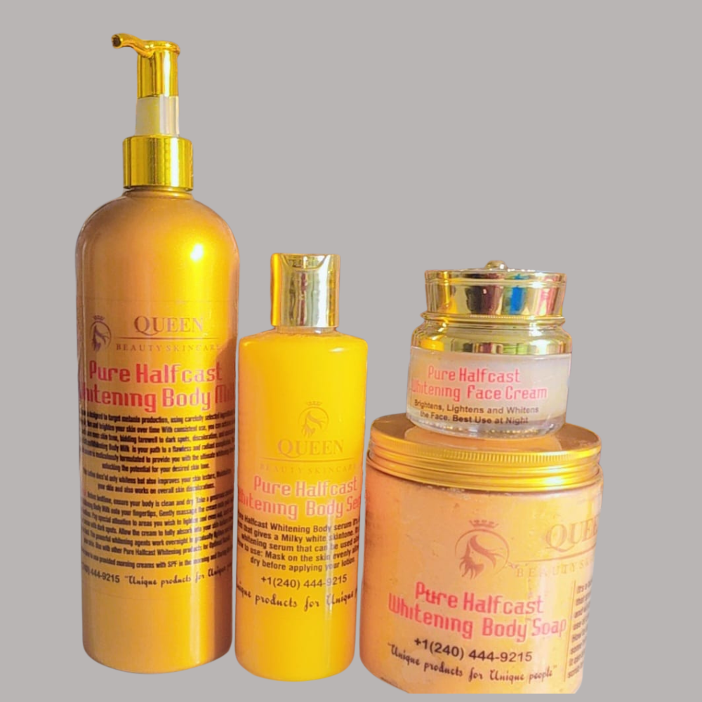 Pure Halfcast Strong Whitening Set (4pcs)
