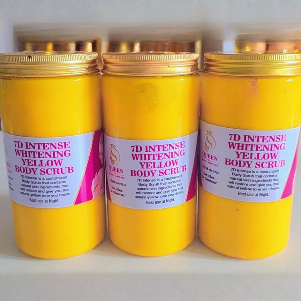 7D Intense Whitening Yellow Tone Body Scrub 350g