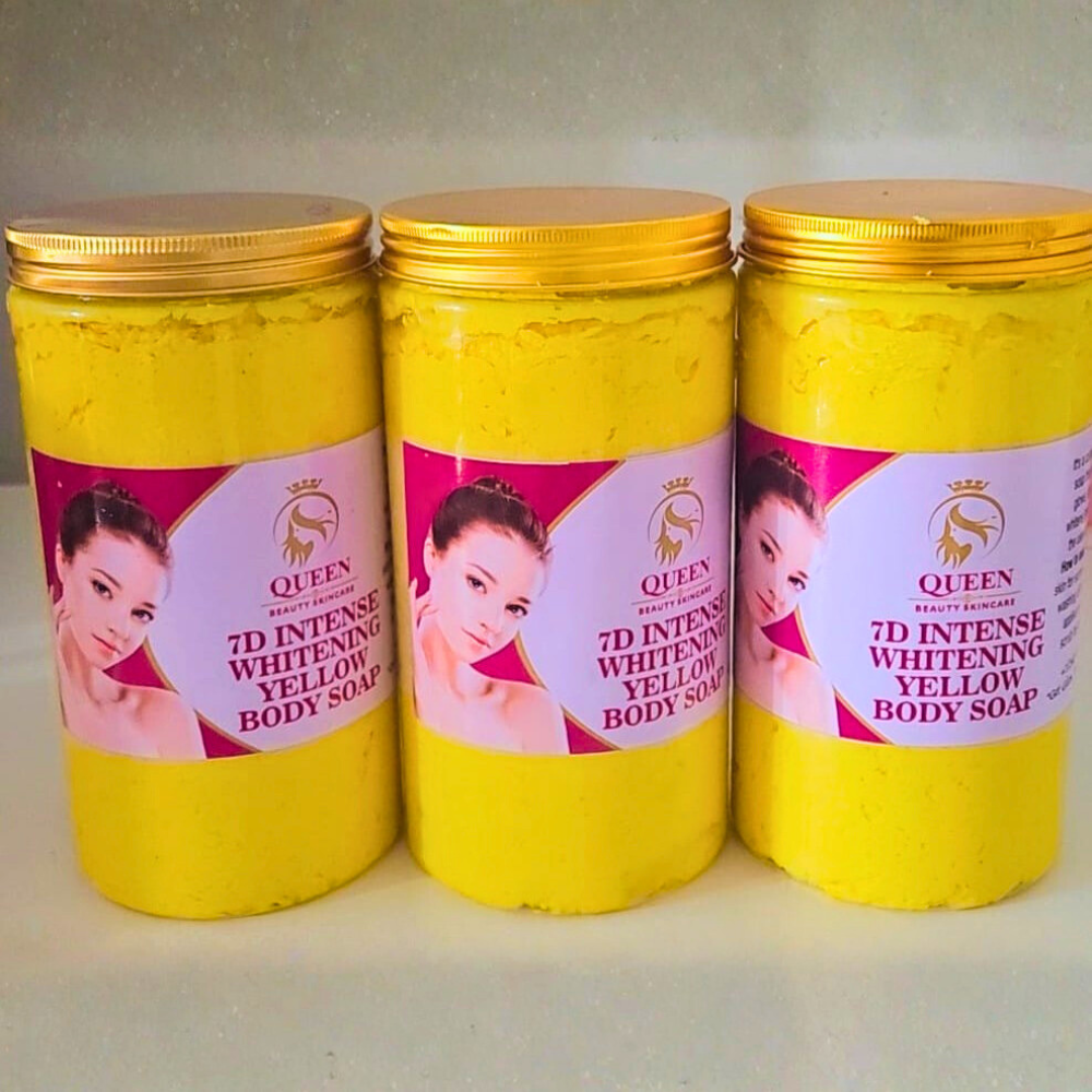 7D Intense Whitening Yellow Tone Body Soap - 1 Liter