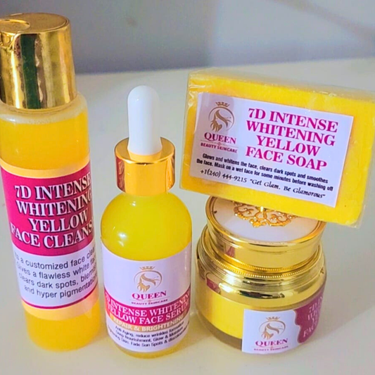 Intense Whitening Yellow Tone Facial Set (4pcs)