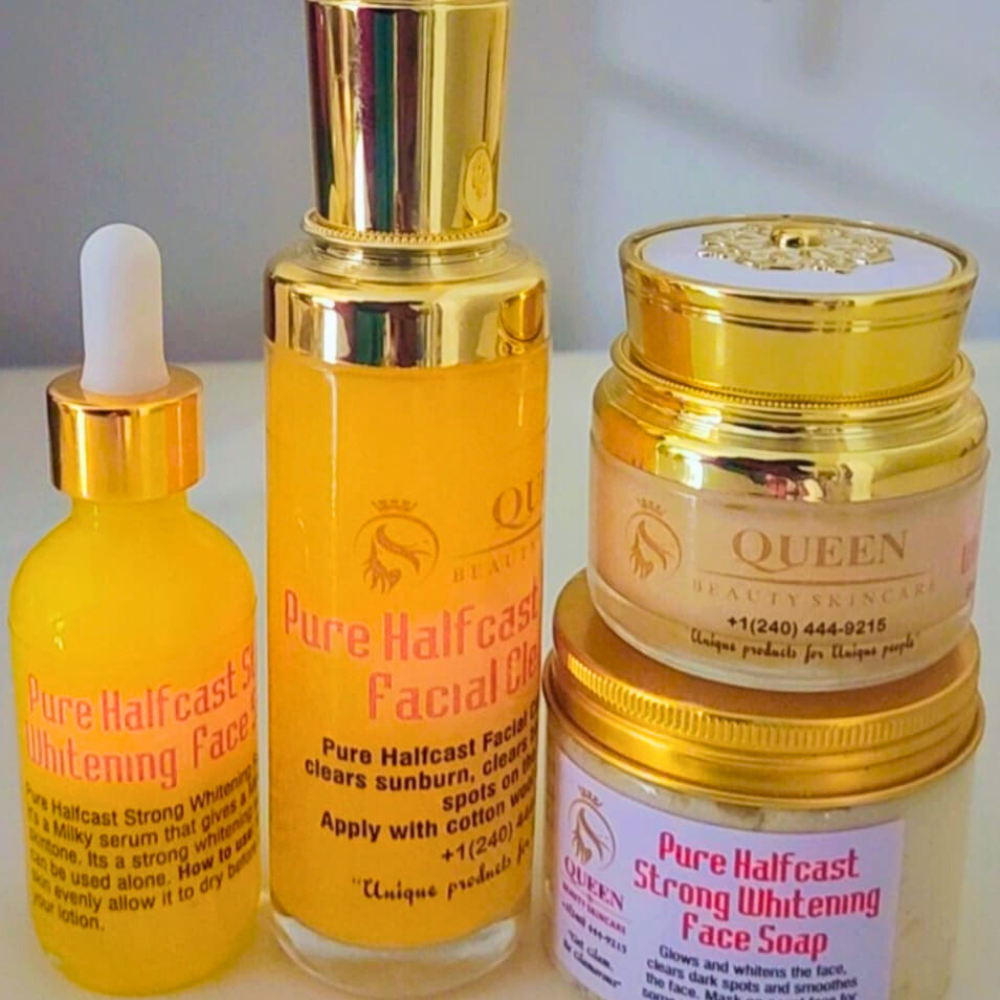 Pure Halfcast Strong Whitening Face Set (4pcs)