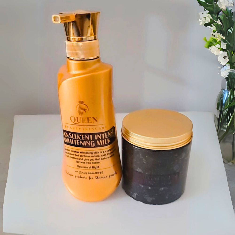 Translucent Intense Whitening Body Milk in 2-Set